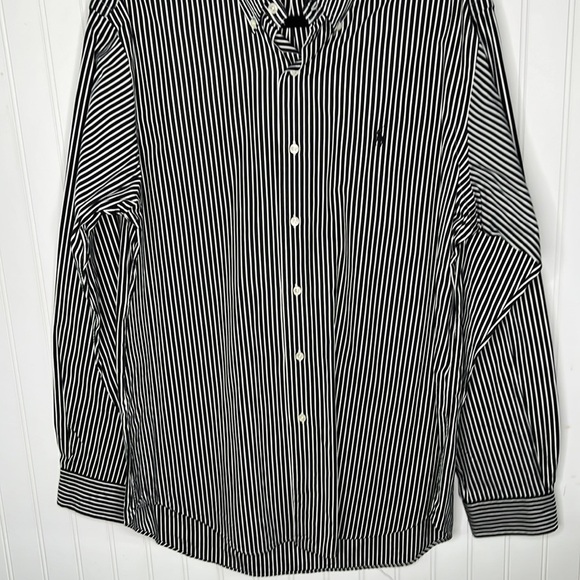 Ralph Lauren Blue Label Striped Long Sleeve Dress Shirt Size 16/Long - Picture 5 of 12